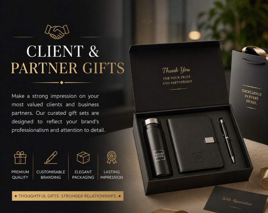 Branded client and partner corporate gift set