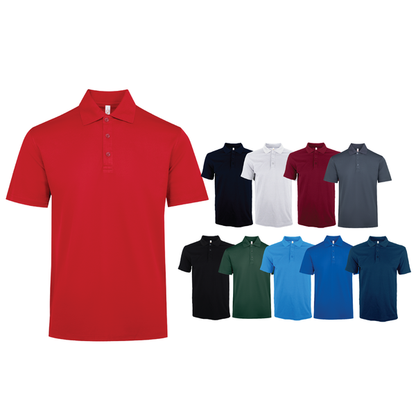 Quick Dry CVC  Short Sleeve Polo Shirt (Unisex)