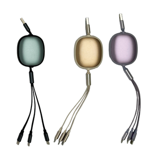 3-in-1 Fast Charging Retractable USB Cable
