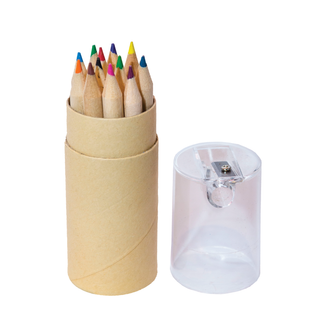 Eco Color Pencils + Box & Lid With Sharpener