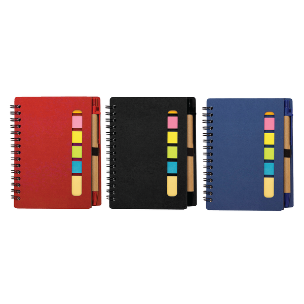 Eco Notepad With Pen & Sticky Note