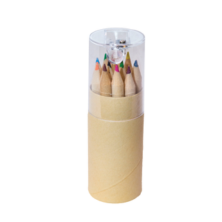 Eco Color Pencils + Box & Lid With Sharpener