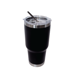 900ml PP Lid Straw Stainless Steel Tumbler