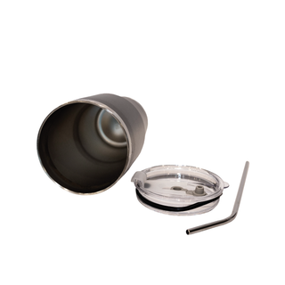 900ml PP Lid Straw Stainless Steel Tumbler