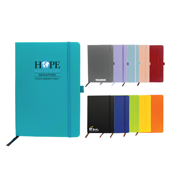 Customised A5 Macaron Color Notebook with Strap