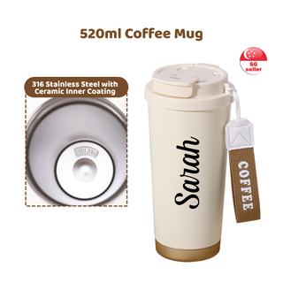 520ml Coffee Mug (316 Stainless Steel with Ceramic Inner Coating)