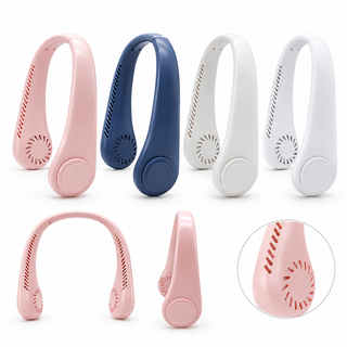 3-Speed Rechargeable Neck Fan with Flexible Neckband
