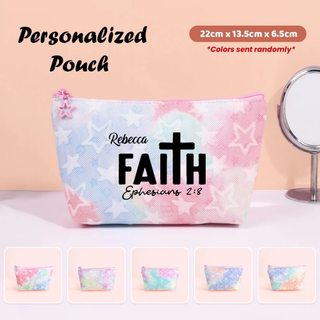 Personalized Makeup Organizer Travel Pouch  Gorgeous Christmas Gift For Besties | Sisters