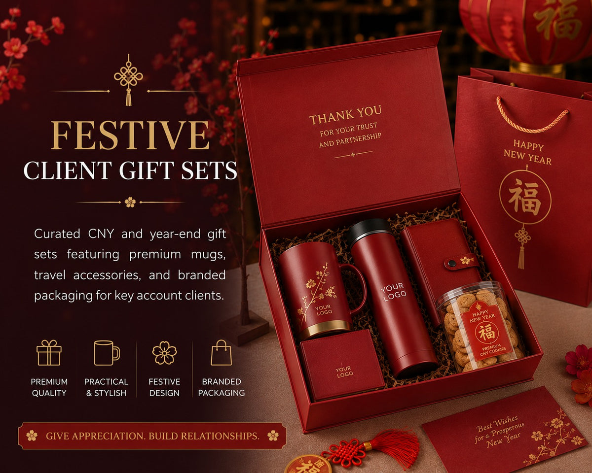 Festive corporate gift set for clients employees and business partners