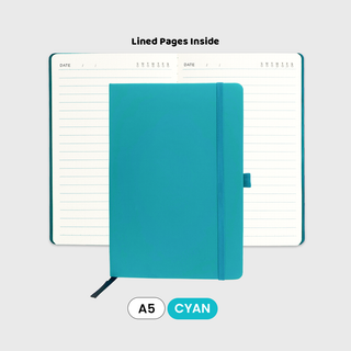 Personalised A5 Notebook with Strap |  Hardcover Notebook Planner Business PU Leather Journal  Corporate Gift