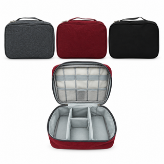 Multi-Compartment Nylon Oxford Travel Organiser Bag