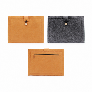 Felt Multi-Compartment Document Pouch (37.5 × 27.5 cm)
