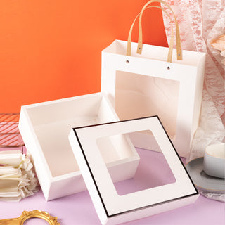 Square Gift Box with Top Window