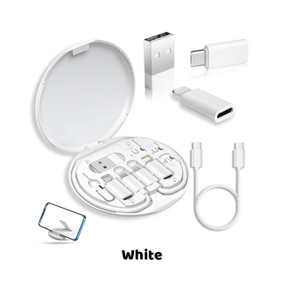 60W 5 in 1 Fast Charging Cable | Charger Set | Data Cable Kit