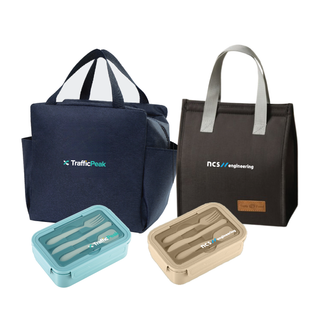 Customised Bento Lunch Box with Lunch Bag Set