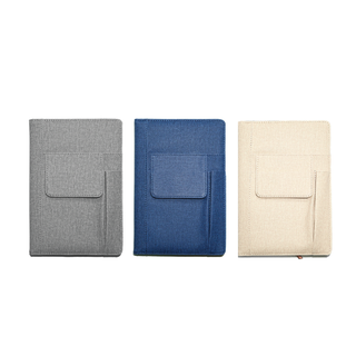 Customised A5 PU Leather Notebook with Pocket