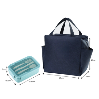 Customised Bento Lunch Box with Lunch Bag Set