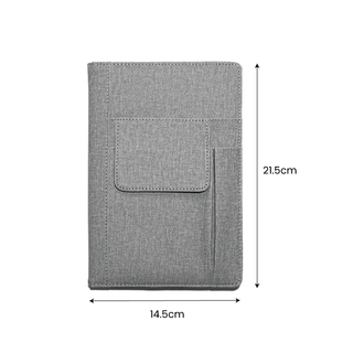 Customised A5 PU Leather Notebook with Pocket