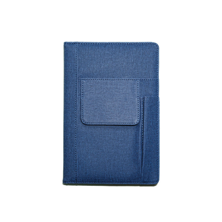 Customised A5 PU Leather Notebook with Pocket