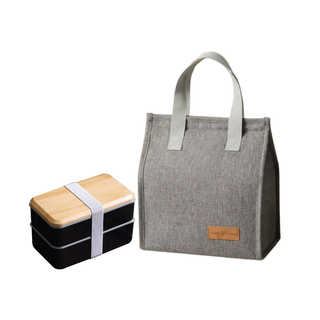 Customised 2 Tier Lunch Box with Lunch Bag Set
