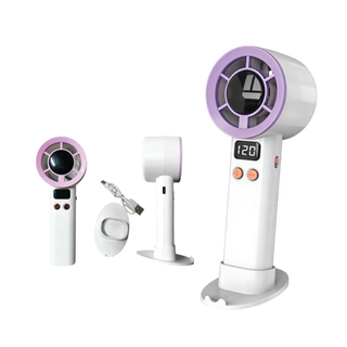 LED Display Handheld Fan With Base 1200mAh YL015
