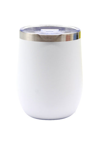360ml Matt Stainless Steel Mug with Lid