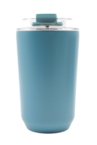 380ml Matt Stainless Steel Mug with PP Lid