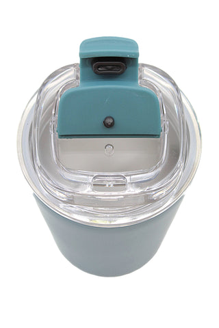 380ml Matt Stainless Steel Mug with PP Lid