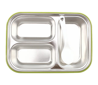 3-Compartment Stainless Steel Food Container