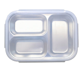 3-Compartment Stainless Steel Food Container
