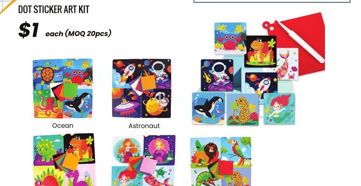 Dot sticker art activity kits