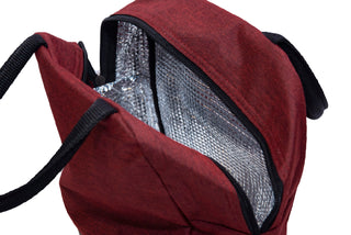 Two-Tone Nylon Insulated Cooler and Warmer Bag