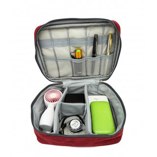 Multi-Compartment Nylon Oxford Travel Organiser Bag