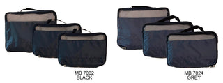 3-Piece 190D Nylon Travel Organiser Set