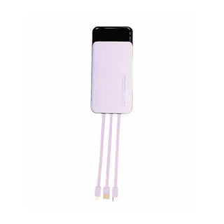 10,000mAh Power Bank with Built-In Cable