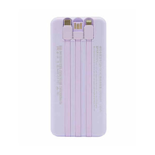10,000mAh Power Bank with Built-In Cable