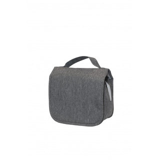 Two-Tone Nylon Toiletries Bag with 3 Compartments